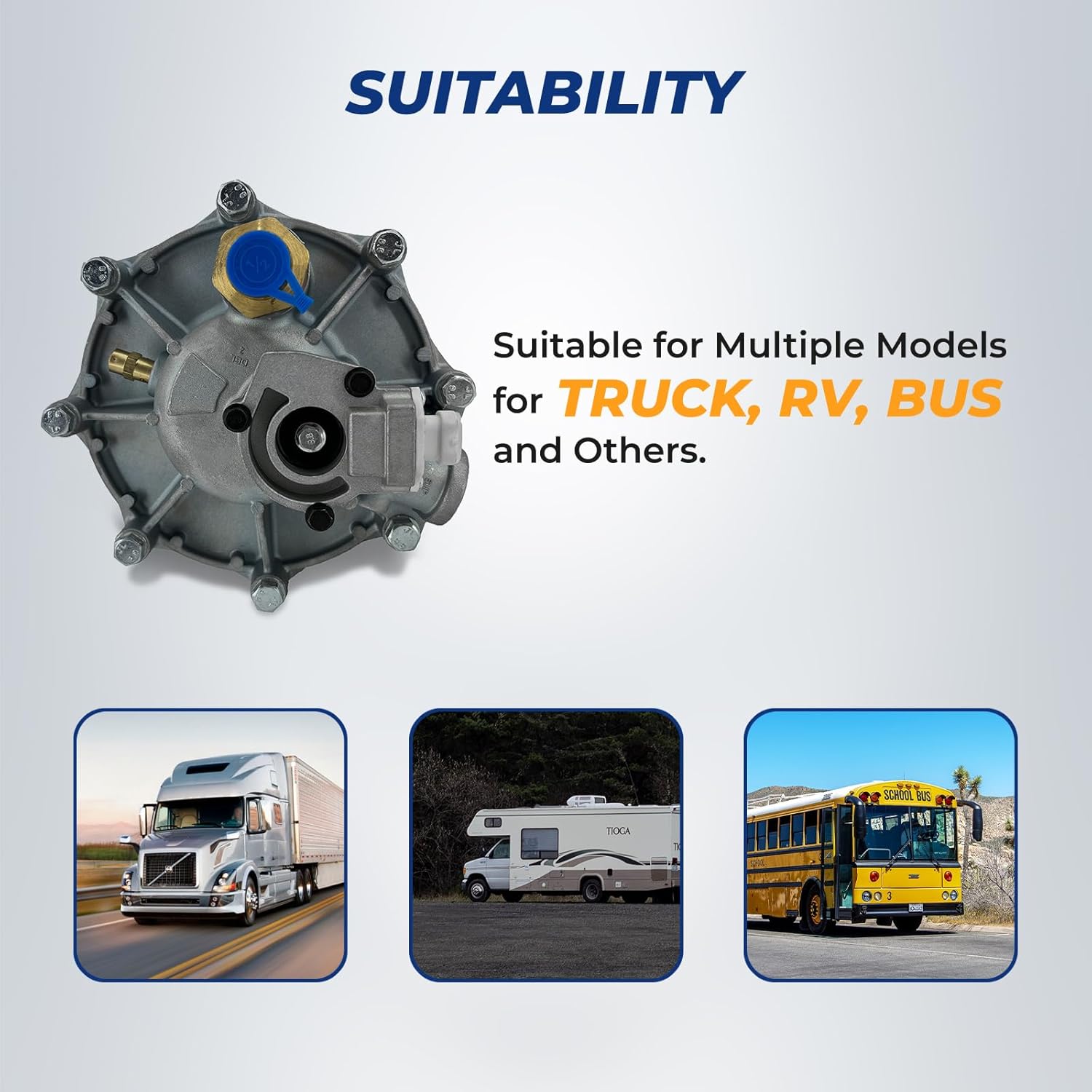 Torque 065225 Air Dryer AD-9 AD9 Style Replaces 109685 F224680 26QE377 109685X, 12 V (TR065225)