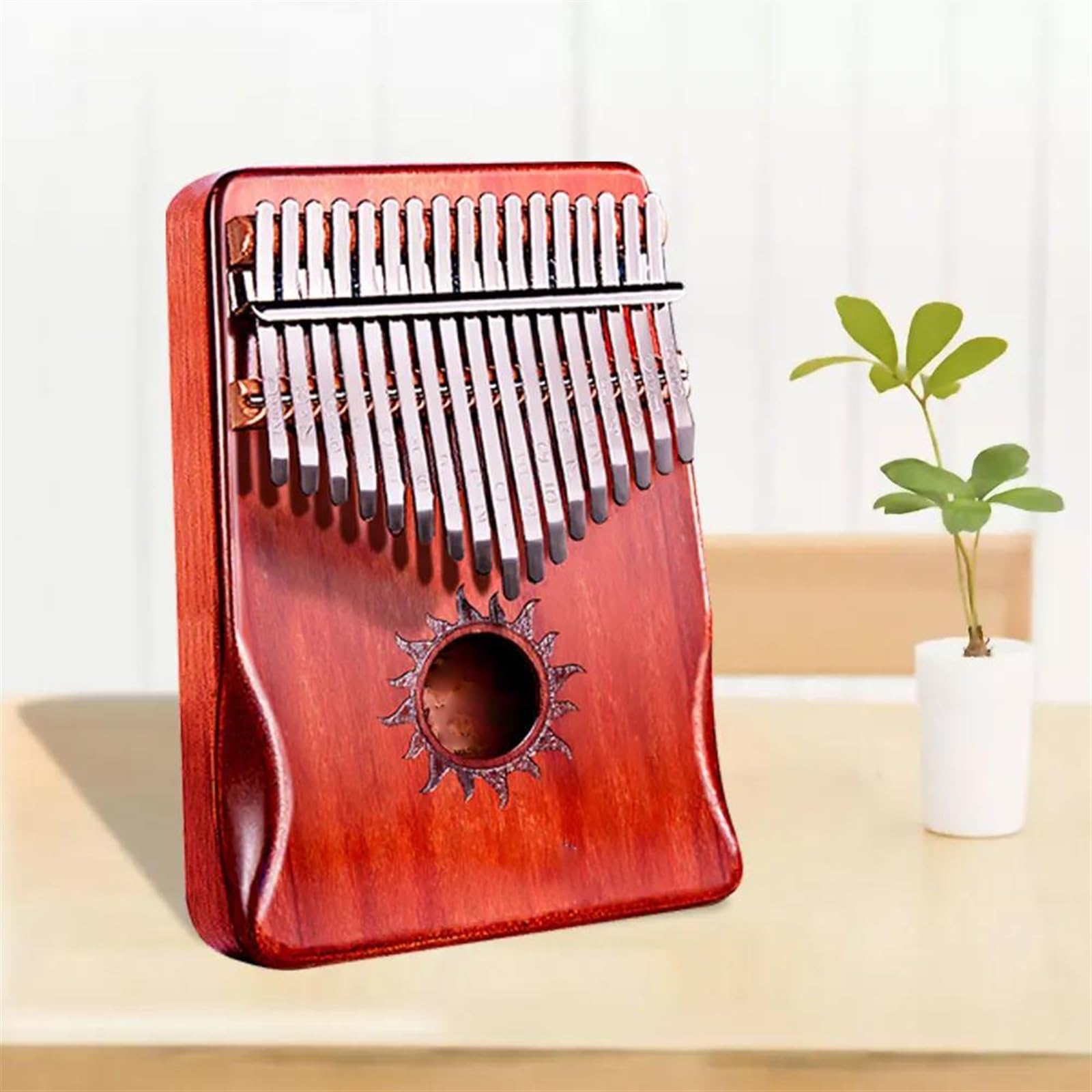 Kalimba Kalimba 17-klawiszowe Pianino Z Mahoniu Z Pudełkiem Odpowiednie Dla Początkujących Dorosłych I Profesjonalistów