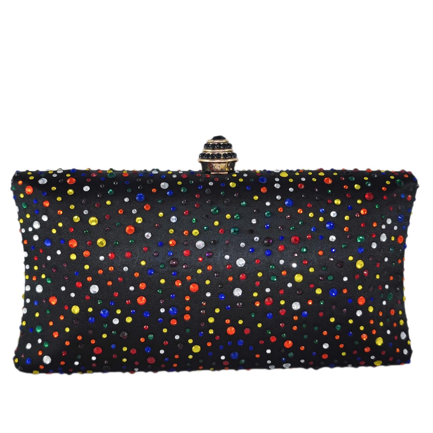 Boutique De FGG Crystal Clutch Purse for Women Formal Evening Bags Party Rhinestone Clutch Bag Wedding Prom Handbags,Mini