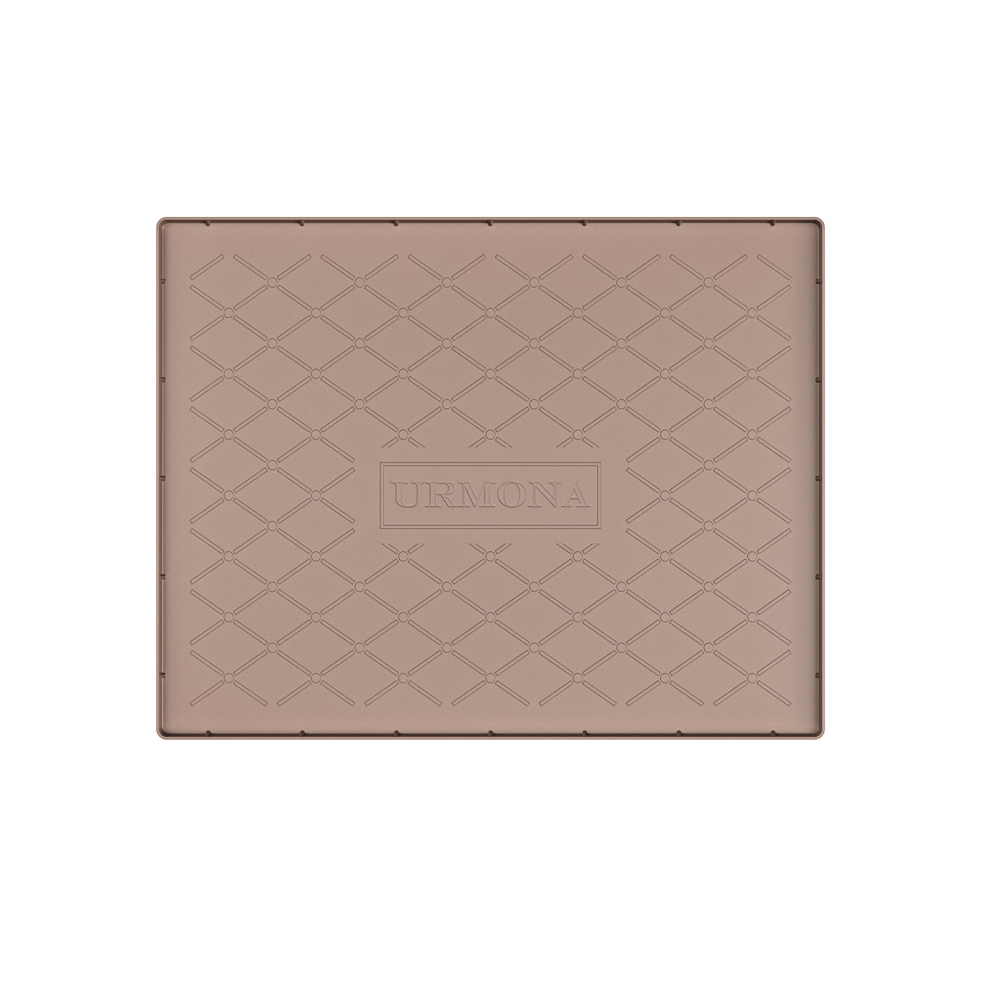 URMONA Under Sink Mat 55 x 63 cm, Waterproof Silicone Cabinet Protector