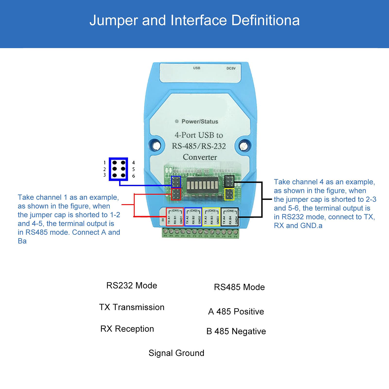 USB to RS232 Convertitore, Adattatore Seriale Industriale