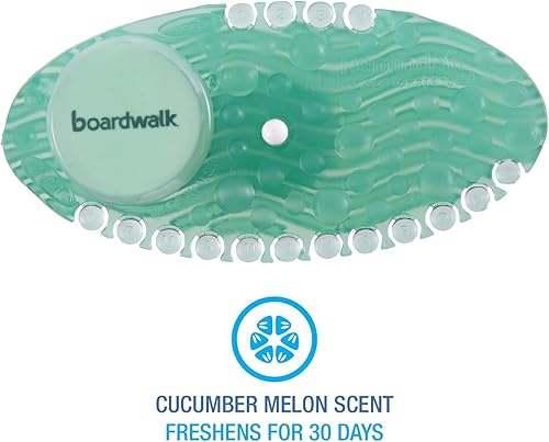 Miniatura 2 de Boardwalk CURVP010I060M02AAS8100 Ambientador de curva sólida - Fragancia de melón y pepino, verde (10/caja)