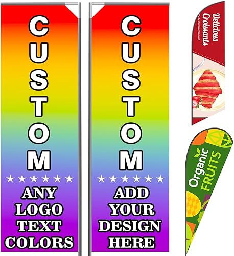 Miniatura 10 de Banderas de plumas personalizadas para negocios Ouside doble cara personalizada pluma personalizada (solo bandera) Banner Banner Publicidad Imprimir