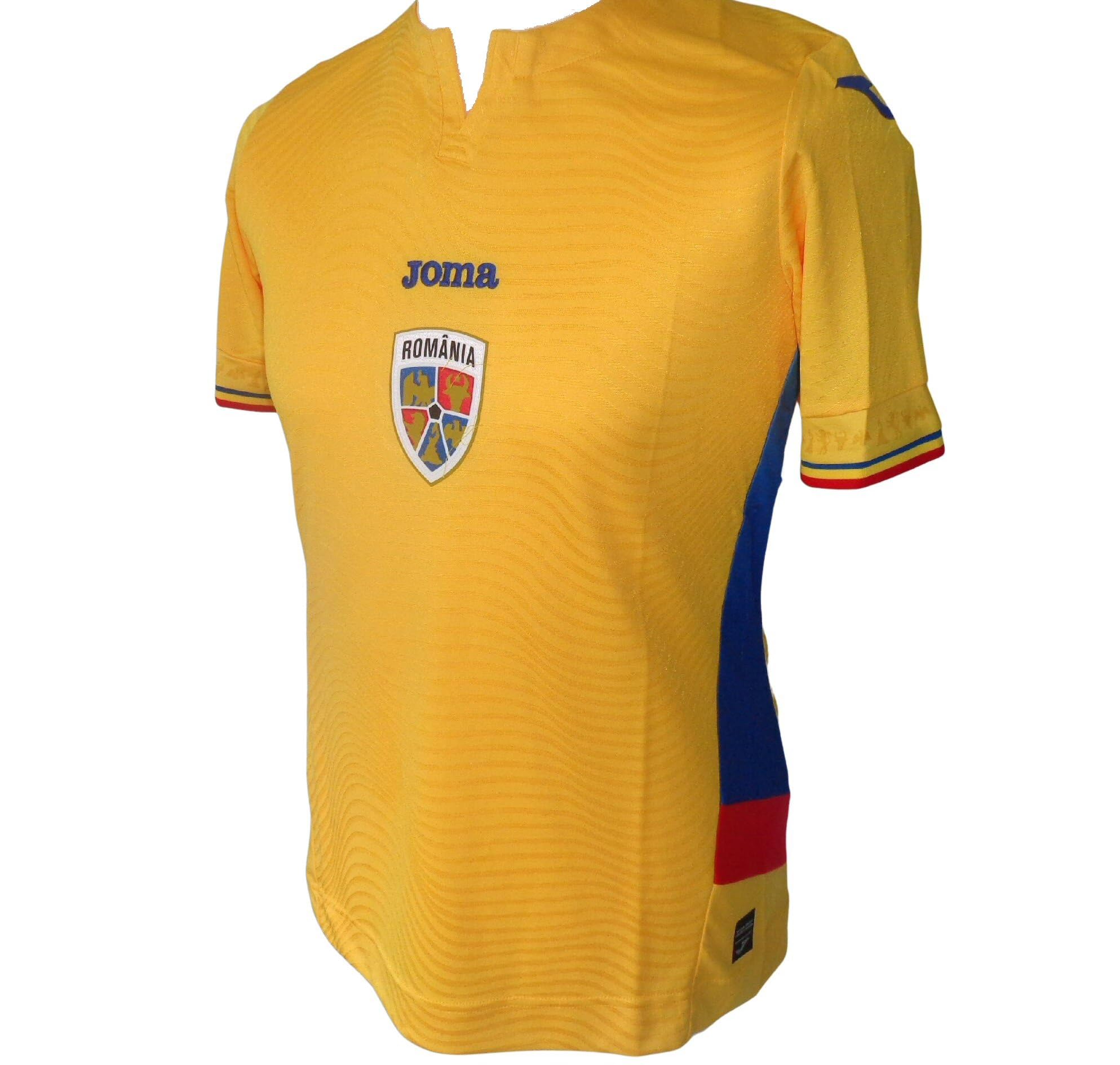 Joma Men's Yellow Romania Home Football Shirt Jersey 2025-2026 (Uk, Alpha, Xxl, Regular, Regular)