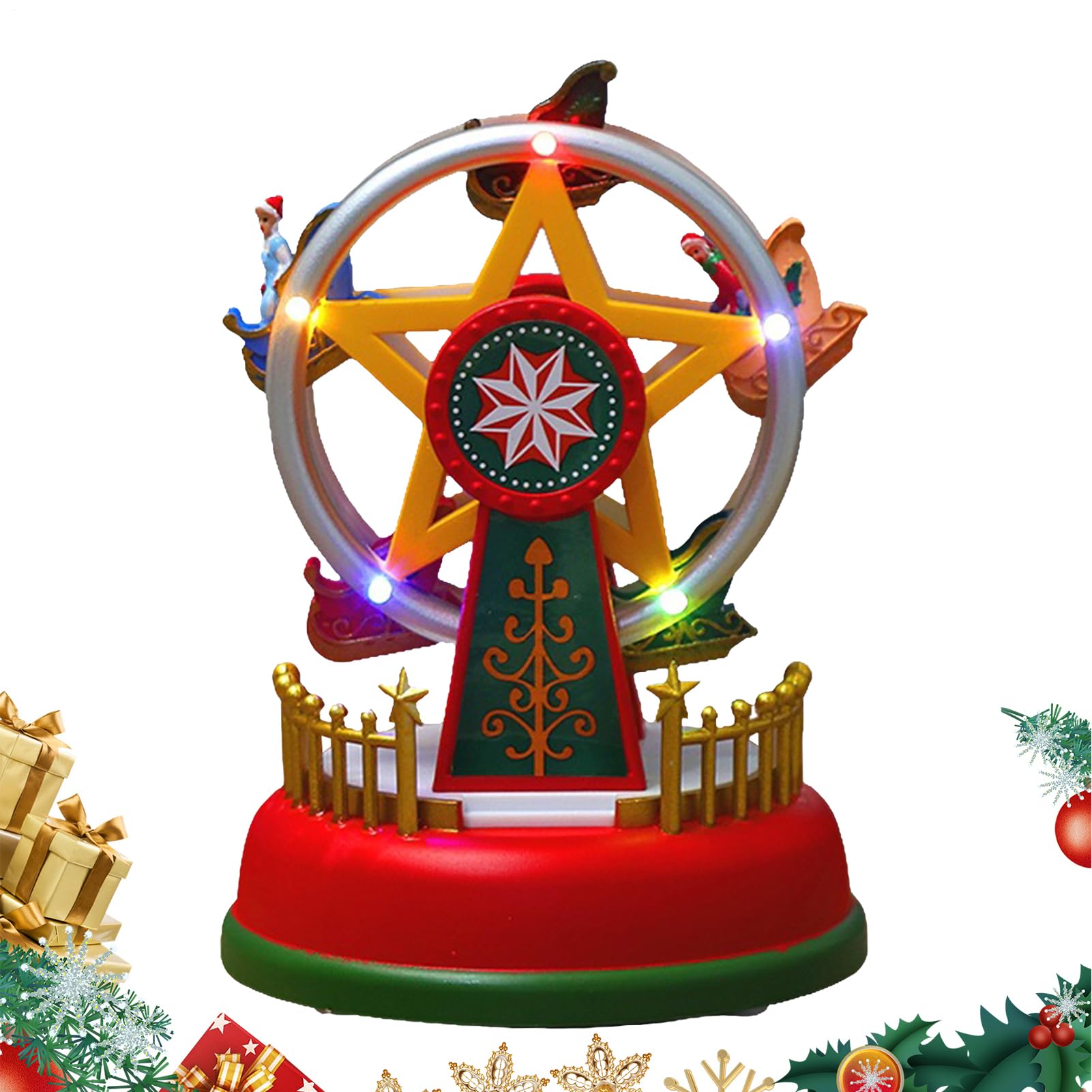 Décoration de Noël lumineuse pour chambre d'enfant et bureau