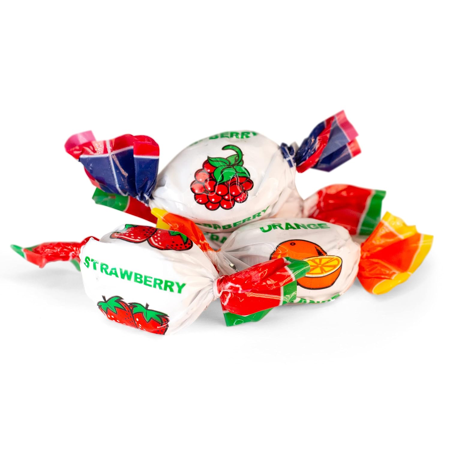 Funtasty Assorted Fruit Filled Hard Candy Bon Bons, Bulk Pack 2 Lbs