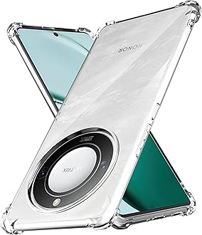 Anoowkoa TPU Case for Honor X9c Smart(Not for Honor X9c) Phone Case Clear with Built-in Camera Lens Protector Thin Transparent Protective Back Cover Soft Flexible Bumper Hybrid Silicone Case