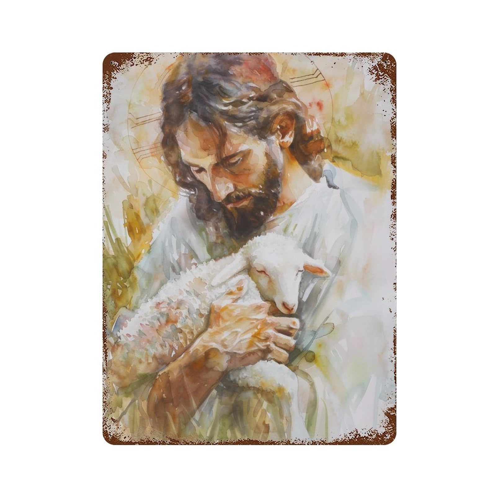 YHGERTKU The Good Shepherd 1 01 Wall Art Retro Iron Vintage Metal Tin Sign Poster Modern Decor for Living Rooms Gift 40x30cm