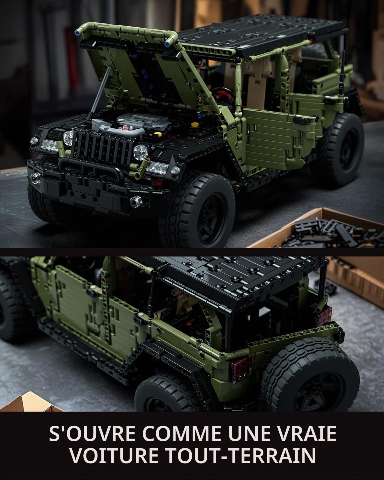 Nifeliz 4x4 Sets de Jeux de Construction de Tout-Terrain, Maquette de Voiture à Construire pour Adultes, Cadeau pour Hommes et Femmes (2899 pièces, NF10324)