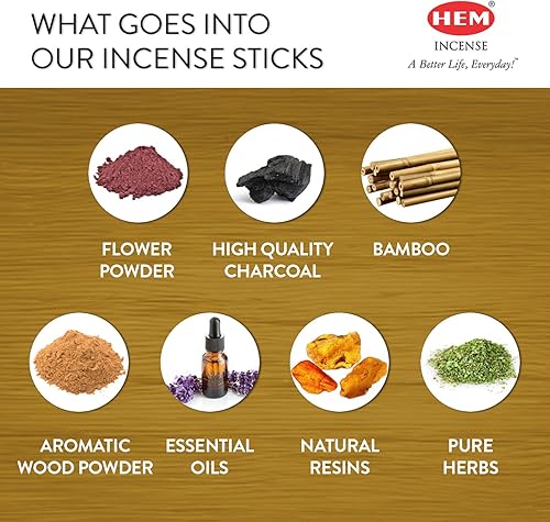 Miniatura 4 de Pachulí ámbar  Caja de seis tubos hexagonales de 20 varillas HEM incienso enrollado a mano en la India