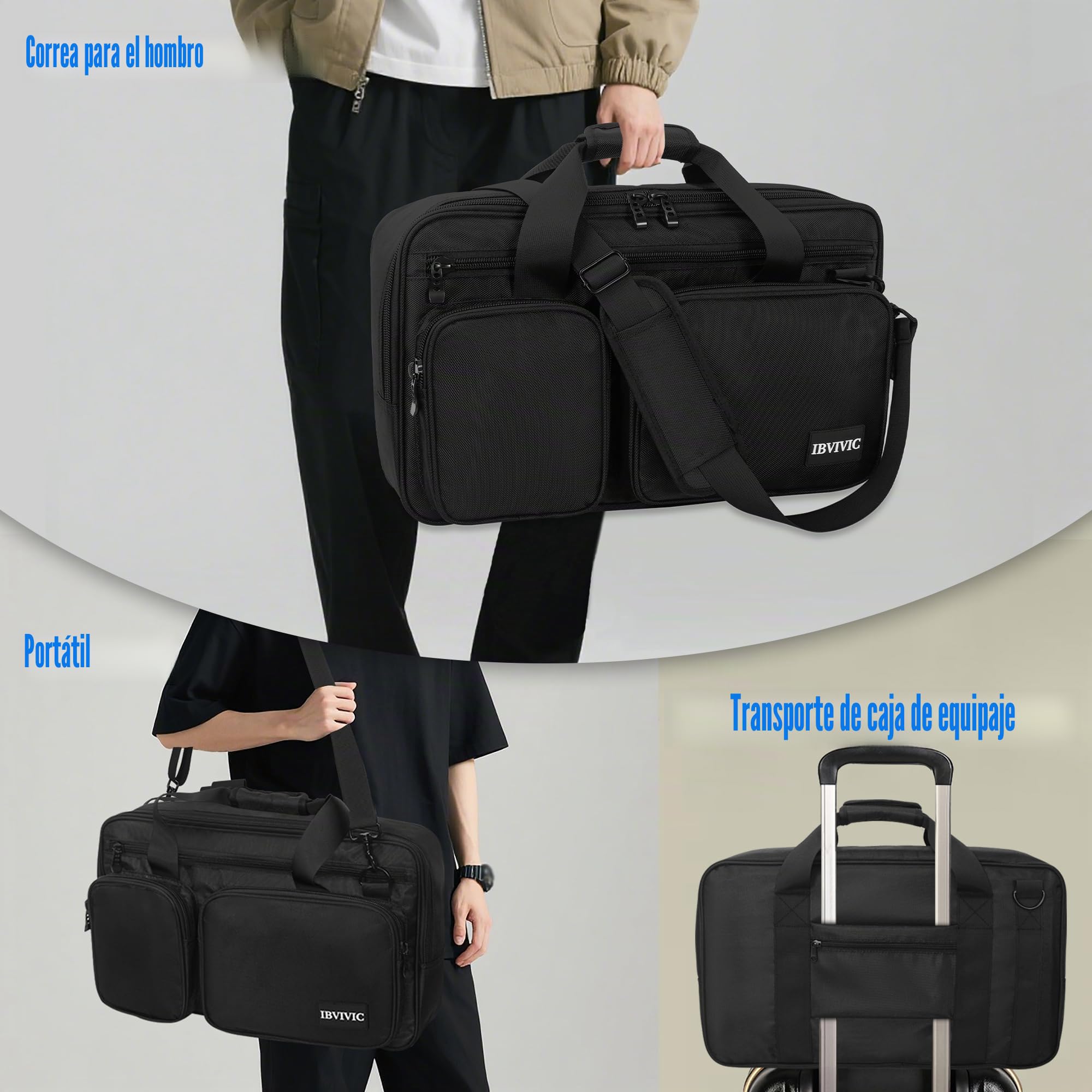 OUUTMEE Bolsa para Controlador DJ, Funda para Controlador DJ, Estuche Protector para DJ con Bandolera, Adecuada para Pioneer DDJ 400 DJ Lite SB 2 3 SB2 DJ RB, Negro, S-50 x 30 x/CM