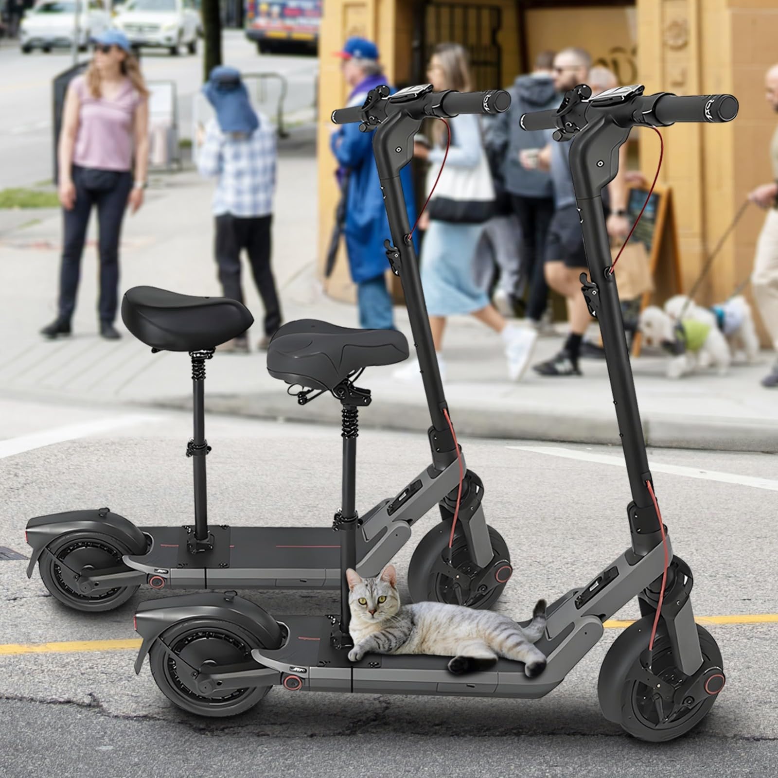 Siège de Trottinette électrique, Fixation de siège de Trottinette réglable et Absorbant Les Chocs, Accessoire de Remplacement pour Segway Ninebot E3/E3Pro