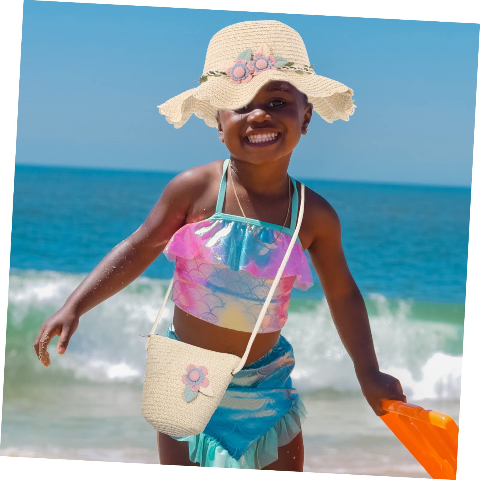 Sombrero De Playa para Niñas Sombreros Sombrero De Playa para Niñas Pequeñas Sombrero De Bebé Niña Sombrero De Playa De Algodón Sombrero para Niñas Sombrero para Niñas Sombrero