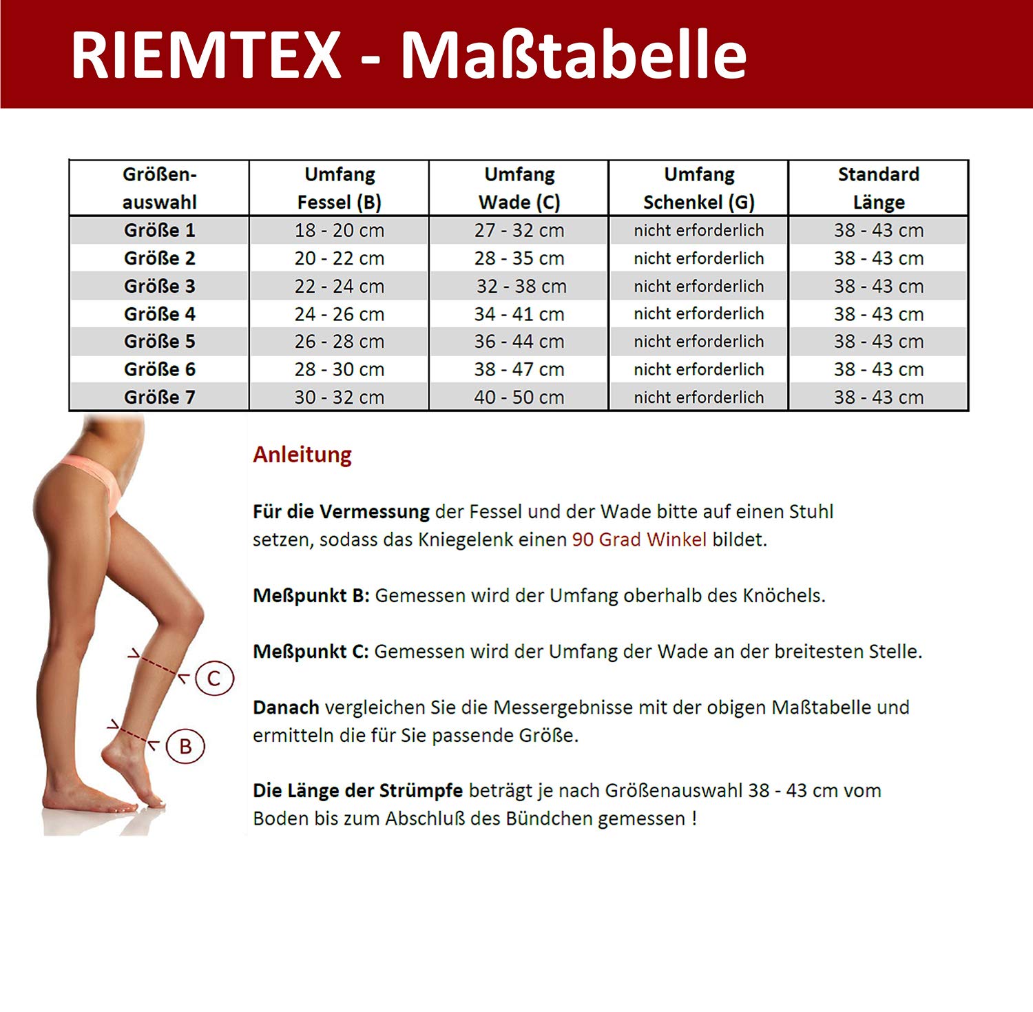 RIEMTEX Medias de compresión medicinalmente graduadas, clase 2, CCL2, punta abierta, medias para trombosis, medias para mujer y hombre, color negro o beige (talla 1, negro)