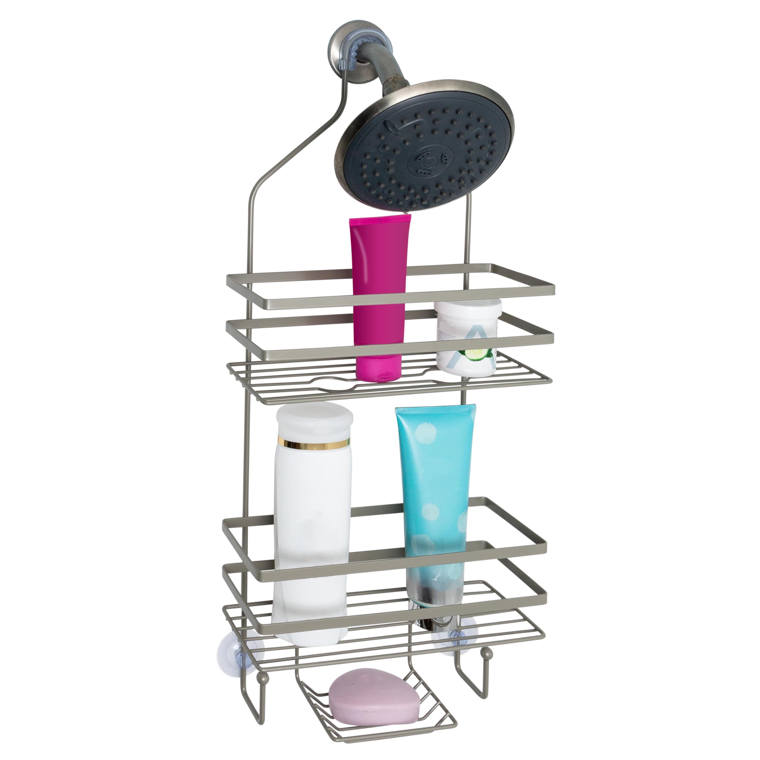 Hanging Shower Caddy, Satin Nickel