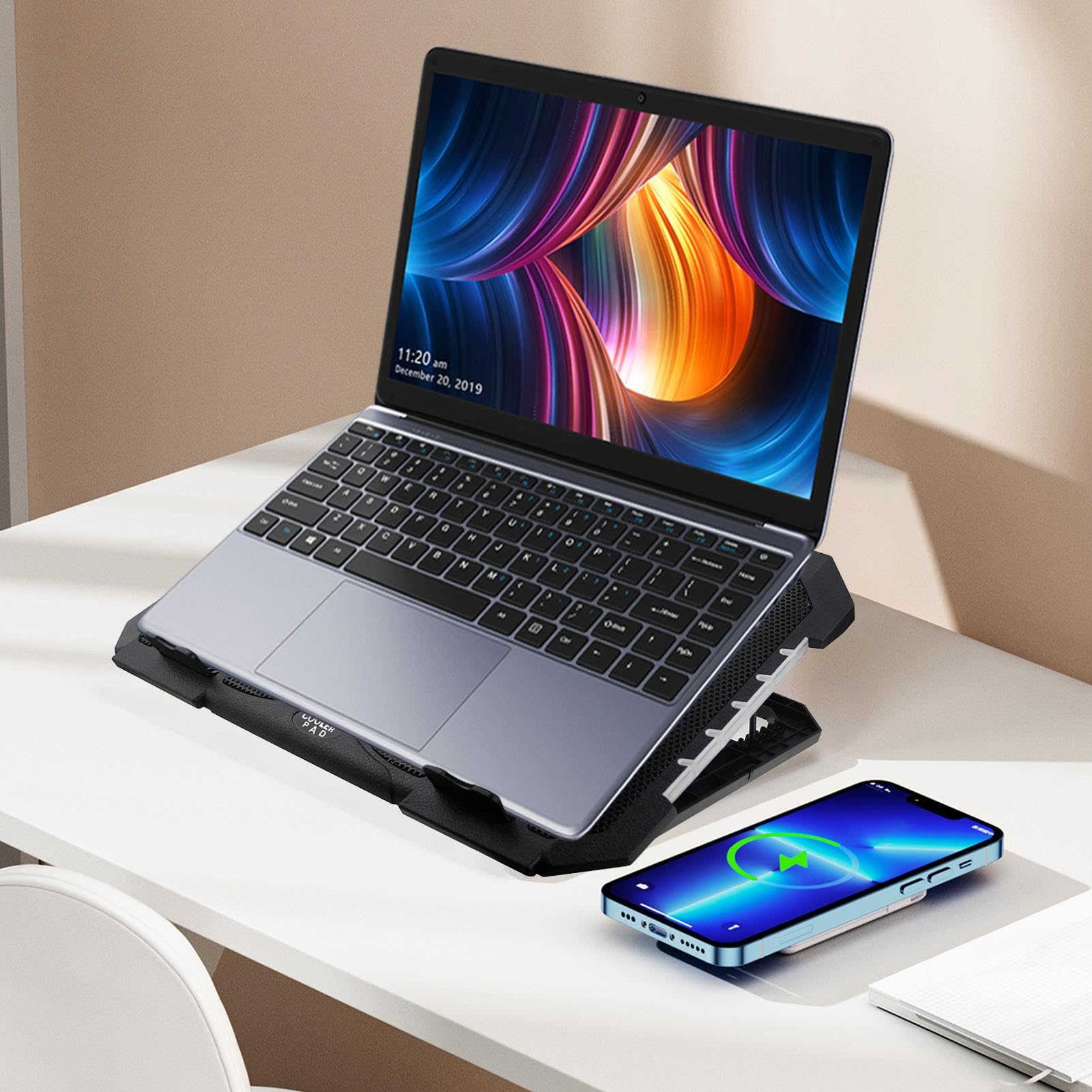 chłodzący RGB | chłodzący na laptopa z RGB | Regulowany