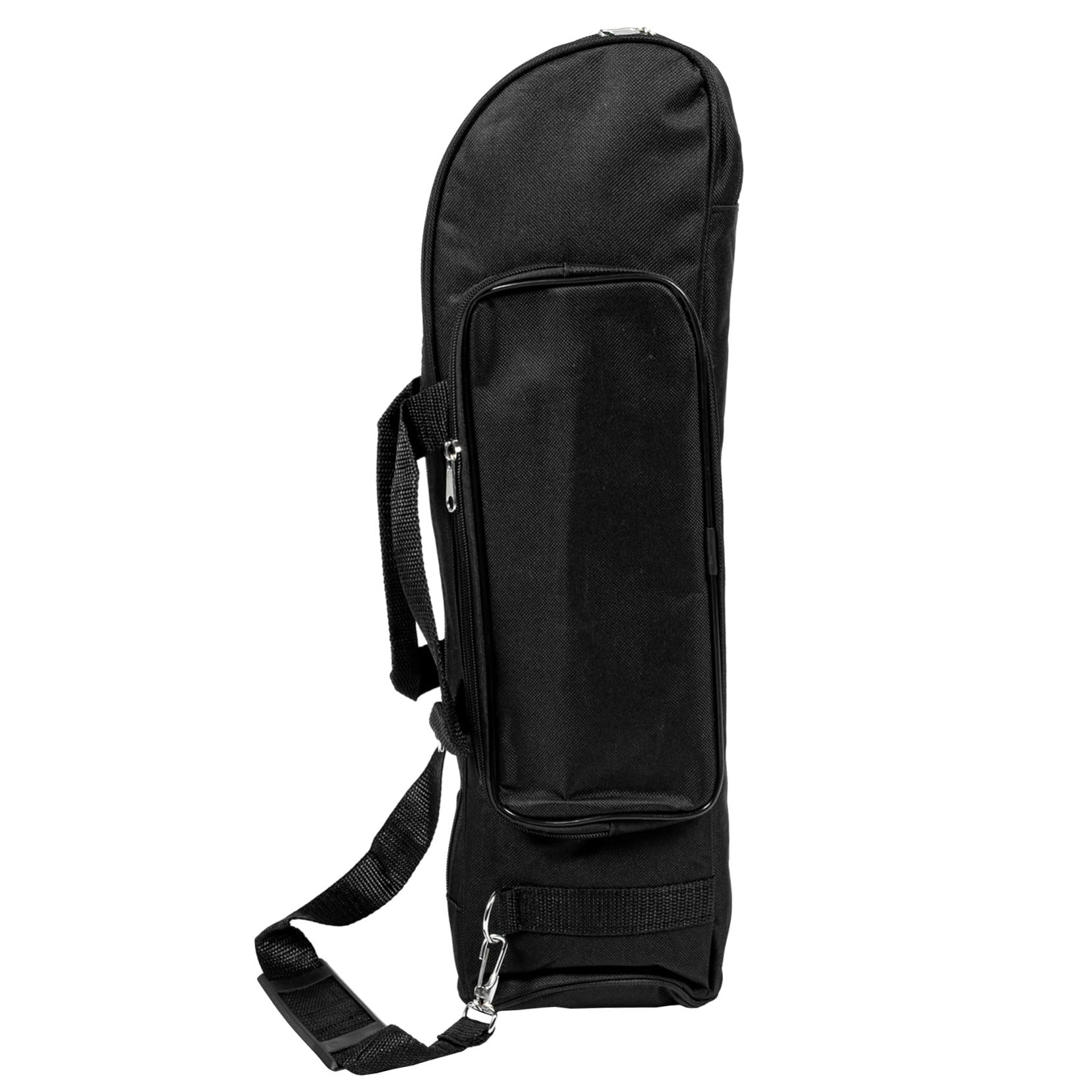 ERINGOGO Bolsa para Trompeta Pequeña Engrosada, Resistente al Desgaste, Portátil y Acolchada, para Transporte y Almacenamiento de Instrumentos de Viento, Color Negro, Asa de Mano y Doble