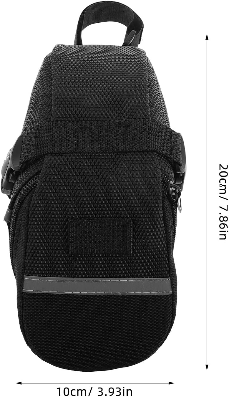 ARTIBETTER Bike Seat Bag Bicycle Saddle Pack Waterproof Outdoor Cycling Pouch under Seat Storage for Mountain and Road Bikes Black
