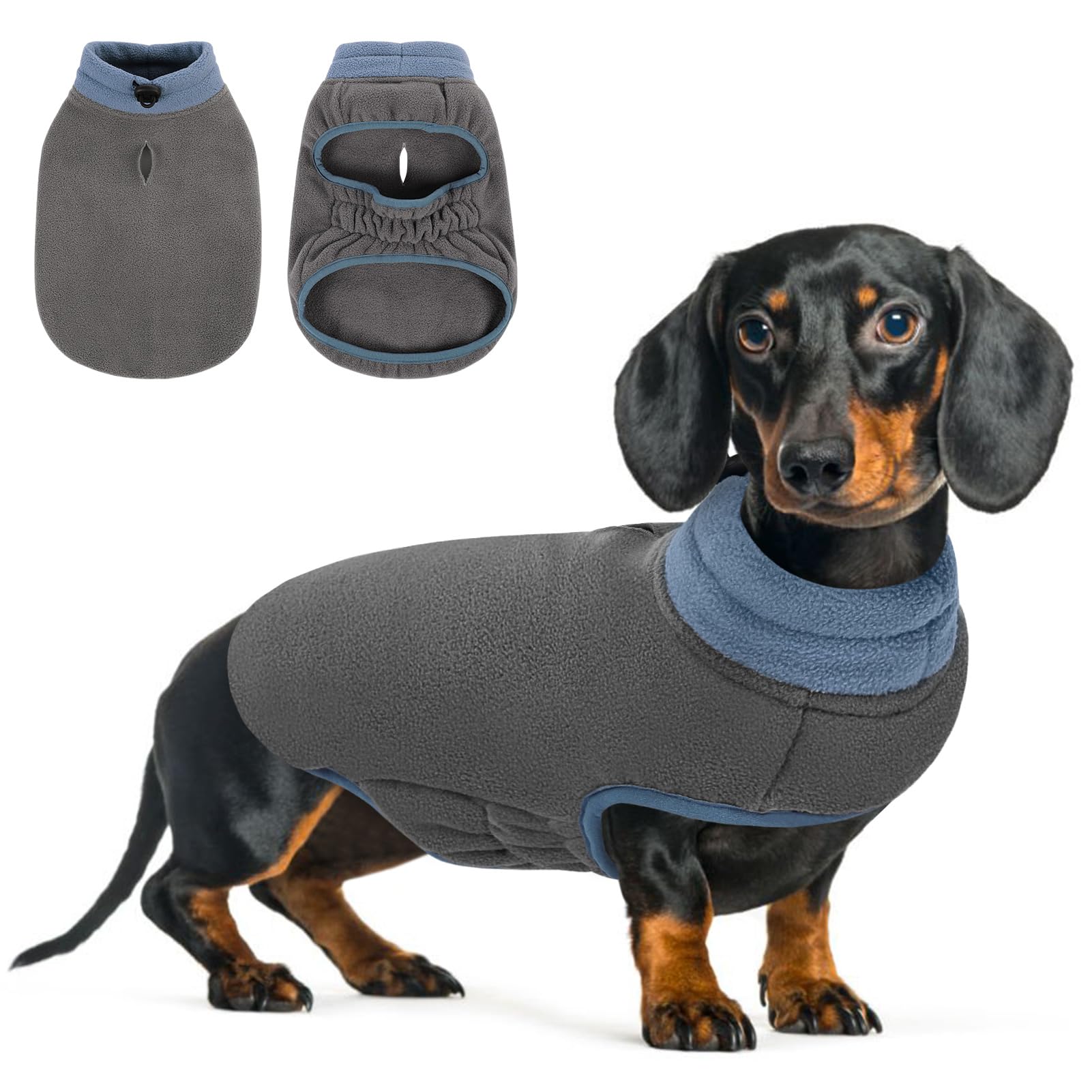 Queenmore Dog Sweater Soft Fleece Vest Pullover