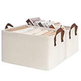CHICVITA Storage Bins for Shelves, Closet Bins for Organization, Collapsible Storage Baskets for Towels, Rectangle Basket for Bedroom, 14 ¾