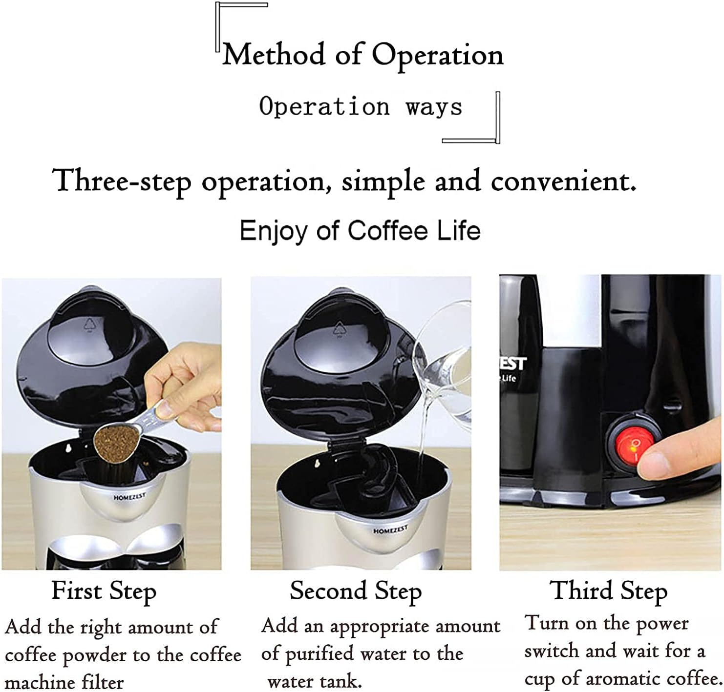 Coffee Machine, Drip Coffee Machine, Single Cup American Coffee Maker, Commercial/office/domestic Small Affordable Coffee Maker (Color : Pink), 20240312