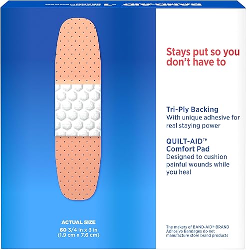 Vista 13 de Apósitos adhesivos Band-Aid en tiras transparentes, hfs-koi-zk-a2016, Todo un tamaño, Sheer, 1, 1