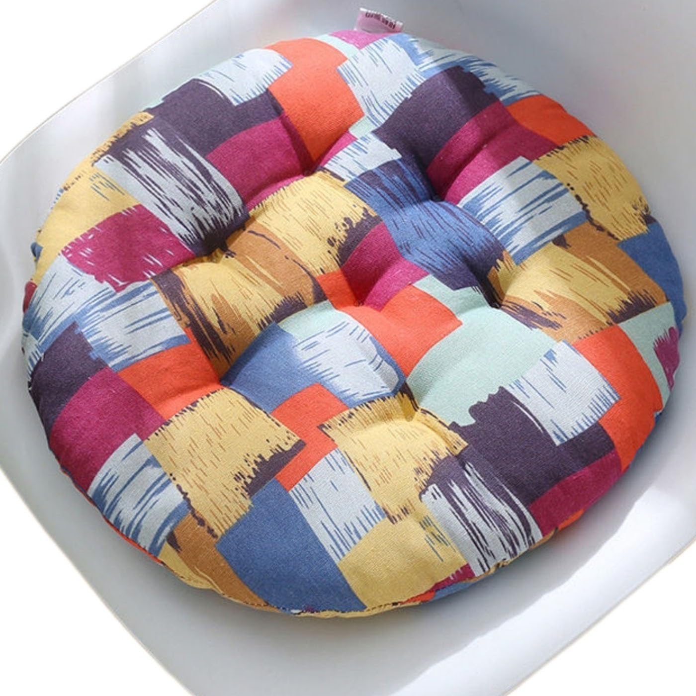 Zzdzw Color 21 Round Chair Cushion Dia 35 40 45 50 Cm Circular Chair Pad Outdoor Indoor Seat Cushion For Seat Is Very Soft Butt Pad For Kitchen Stool Cushions For Chairs Decoration(,40X40 Cm)
