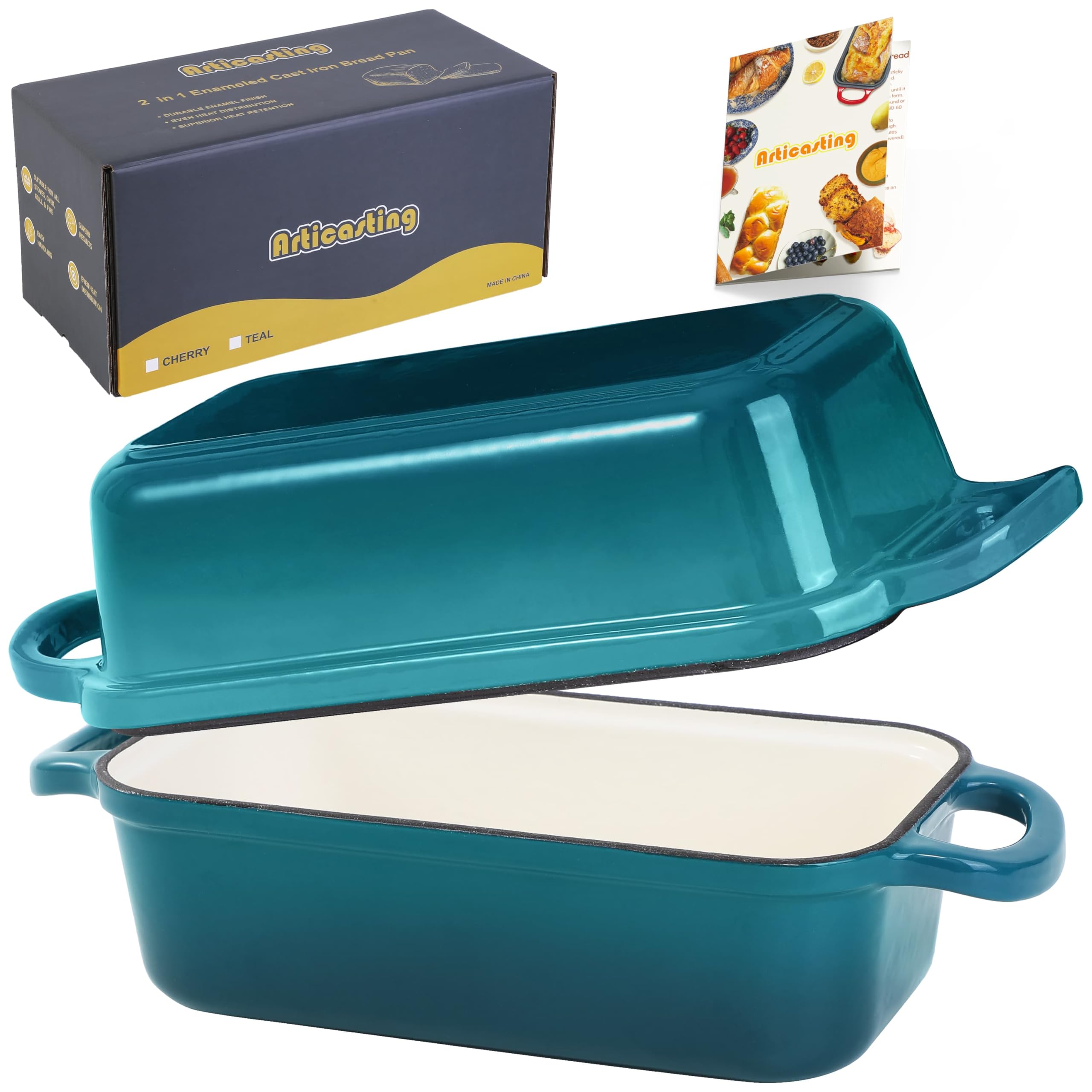 Articasting Cast Iron Loaf Pan With Lid