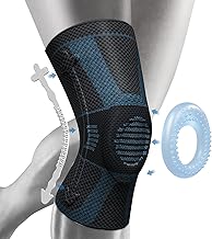 NEENCA Rodillera, rodillera comprimida para hombres y mujeres con almohadillas de gel de rótula y estabilizadores laterales, rodilleras médicas para correr