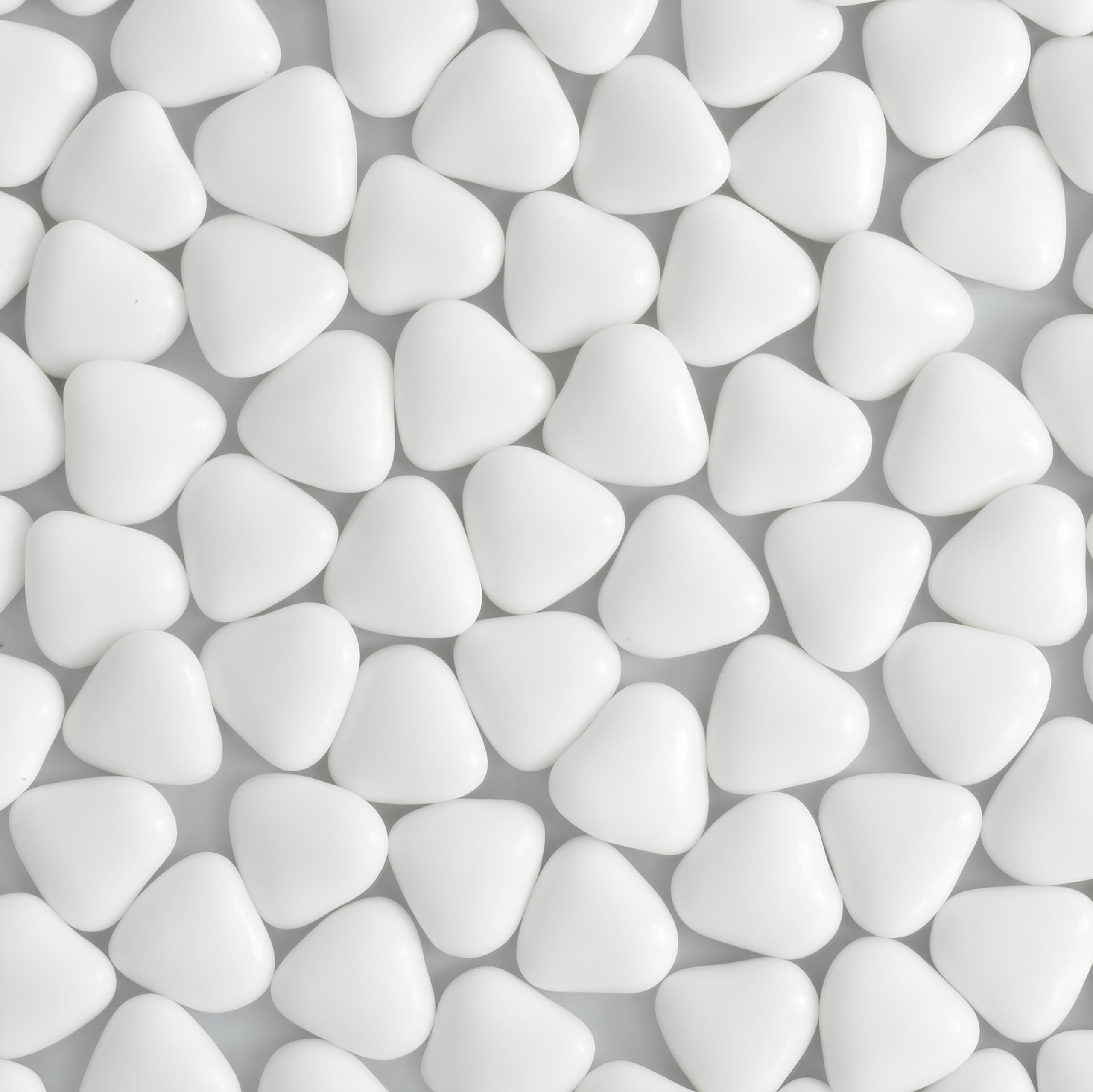 Chocolate Mini Dragees - MINI Heart Shaped Sugar Coated Confectionery - White - For Wedding Favours and Baby Showers - Pack of 100 Hearts (100 Grams)