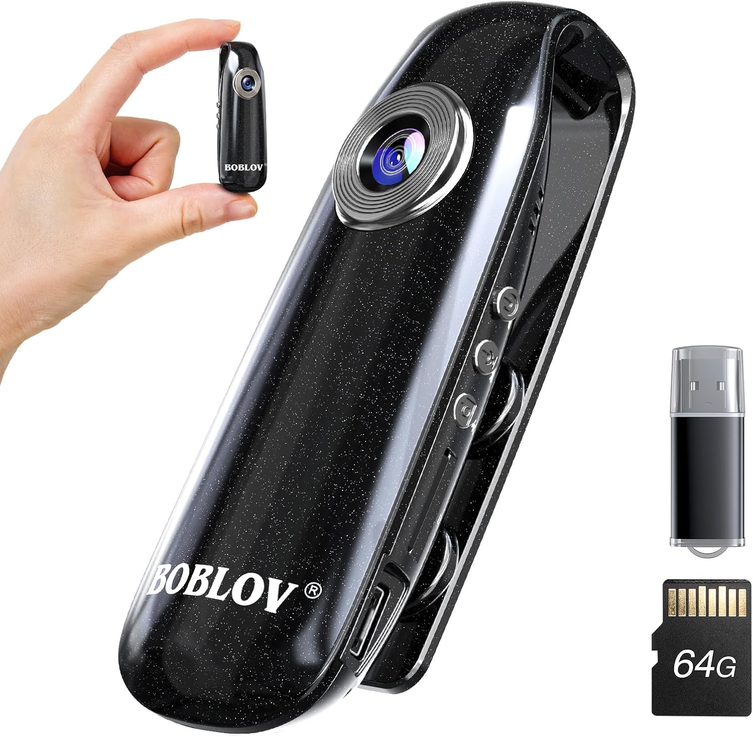 BOBLOV Mini Body Camera with Video: 64GB 007 Pocket Togo Ubuy