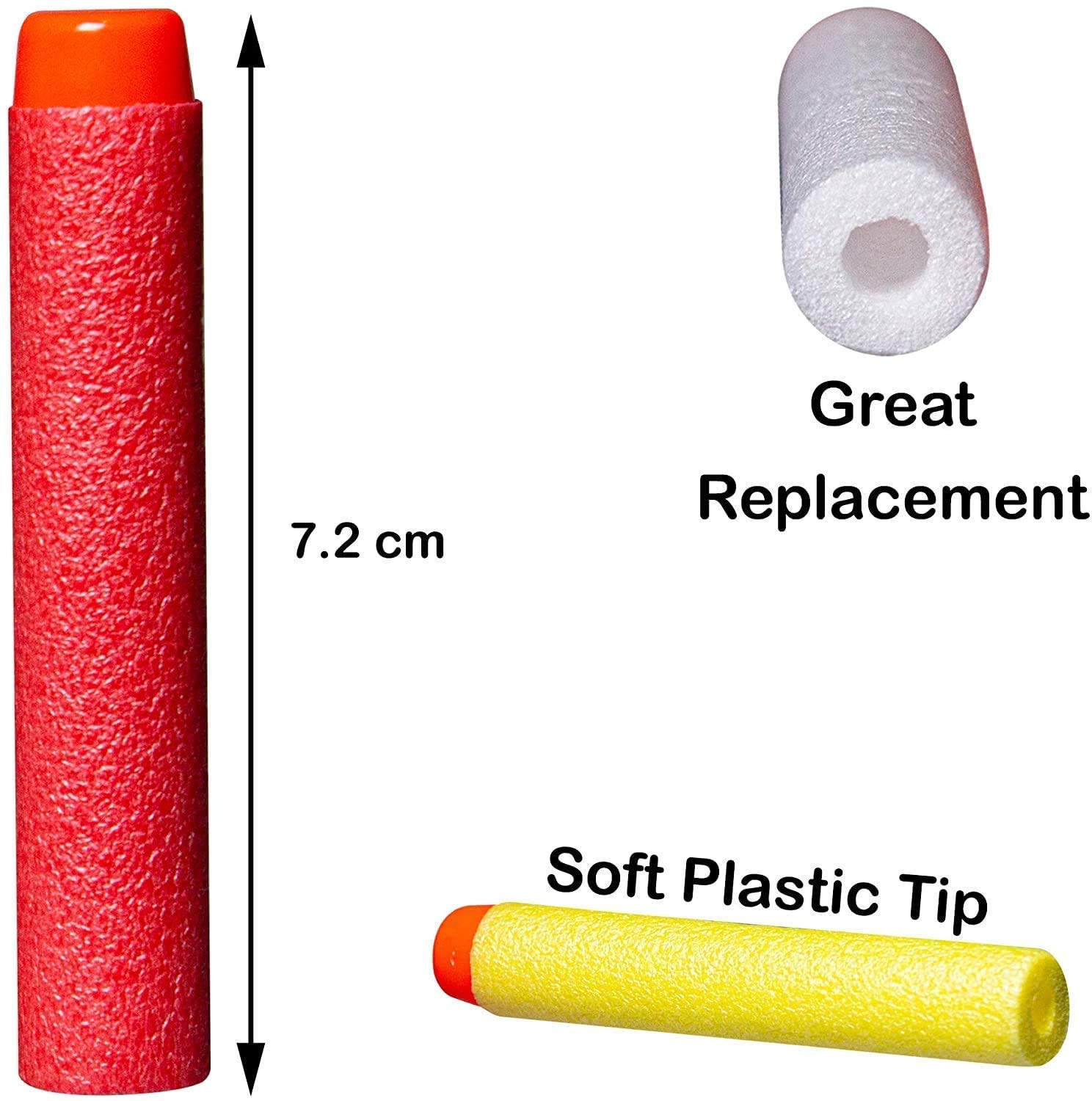 Amazon.co.jp: HROMEN 100パック 詰め替えダーツ フォーム弾丸 ナーフ