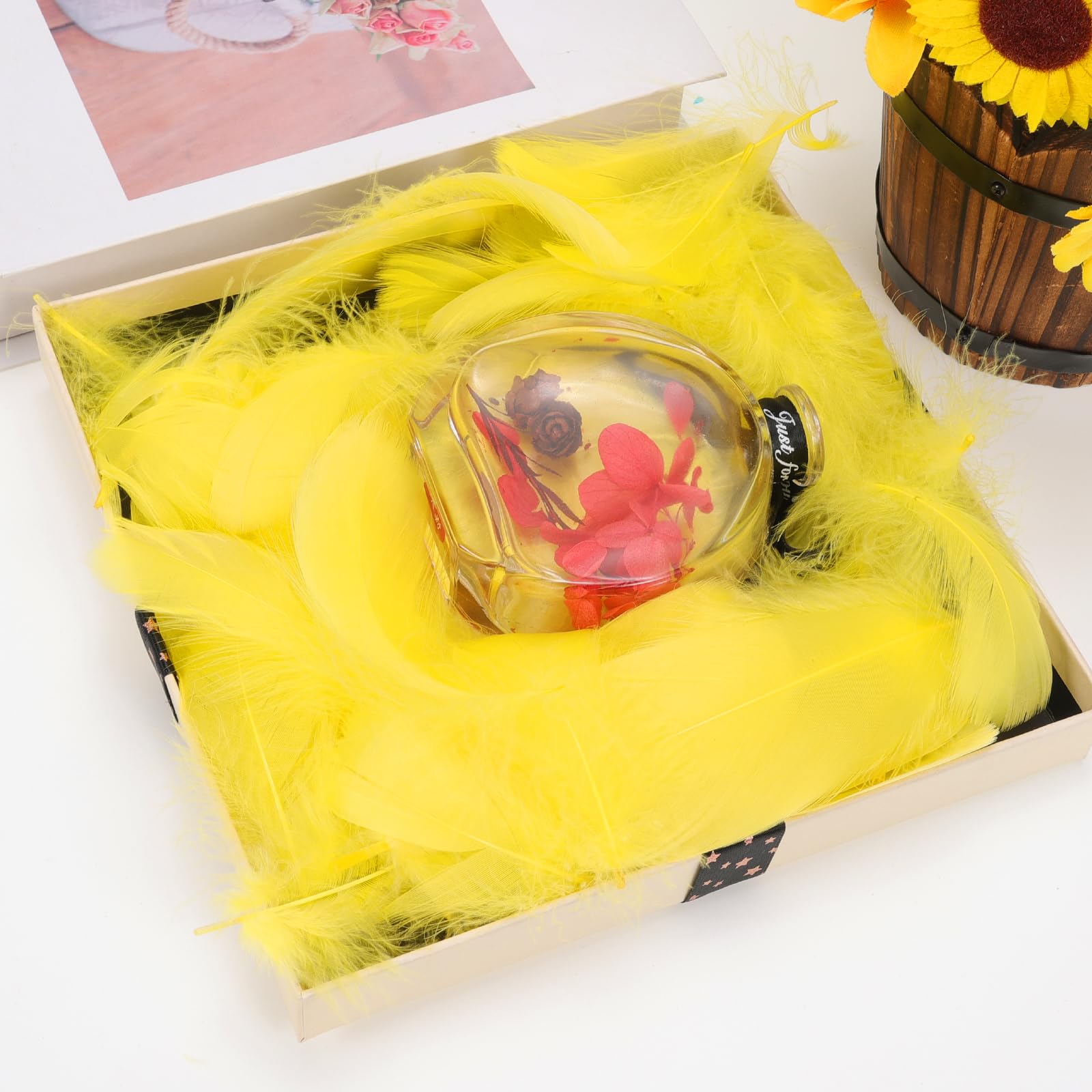 Piume Decorative 400 Pezzi - 4 Stili Blu 7-15cm Per Artigianato E Costumi