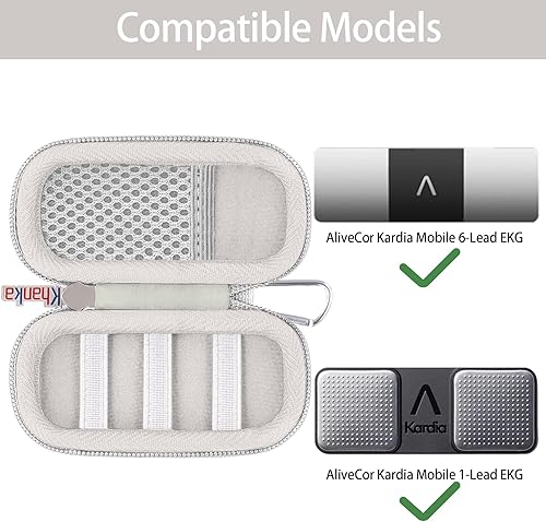 Vista 87 de Khanka Funda rígida de repuesto para AliveCor Kardia Mobile ECG/KardiaMobile 6L EKG (oro rosa)