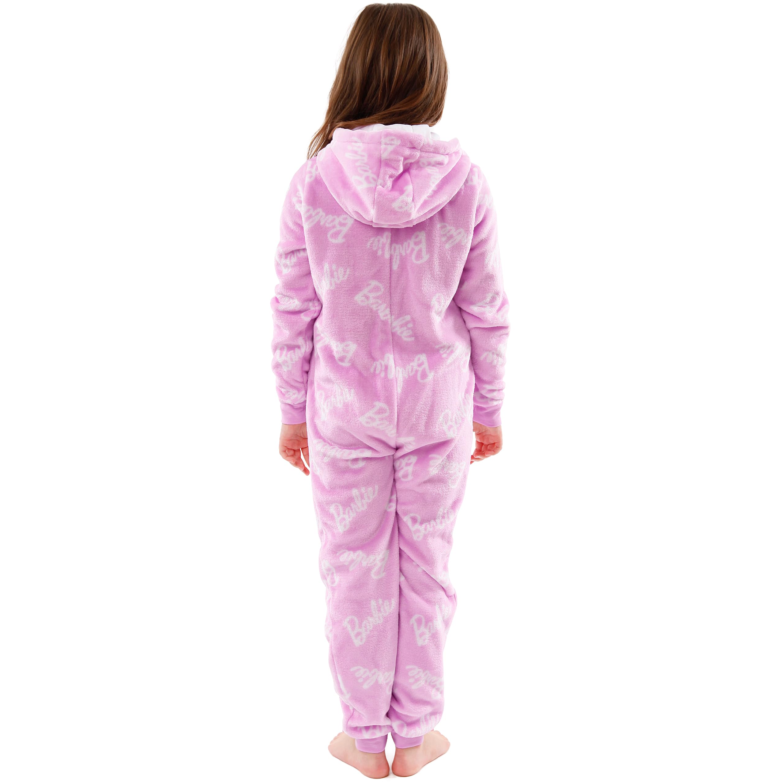 Barbie Onesie dla dziewczynek Różowa polarowa piżama dzieci Rozmiary 5-13 lat