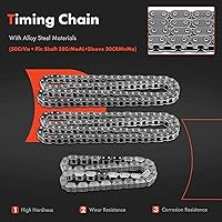 Vista 4 de A-Premium Kit de cadena de distribución del motor con tensor - compatible con SOHC, 6Cyl 3.7L - Compatible con Dodge, Ram, Jeep y Mitsubishi