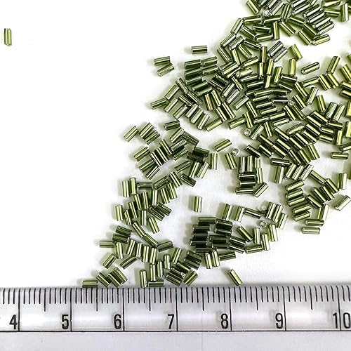 Miniatura 8 de Embroiderymaterial Cuentas de tubo de vidrio japonés para hacer joyas, hacer pulseras, cabello, bordado, costura, manualidades, cuentas