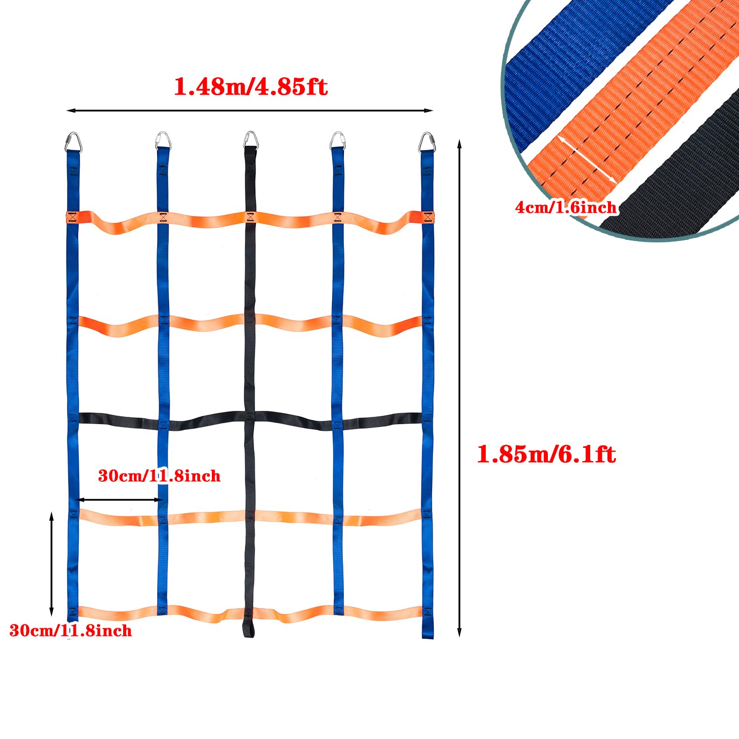 MONT PLEASANT Climbing Net for Kids Outdoor, Climbing Cargo Net, Playground Accessories, Kids Climbing Net Swing Set for Jungle Gyms Playground Obstacle Course Training for Outdoor