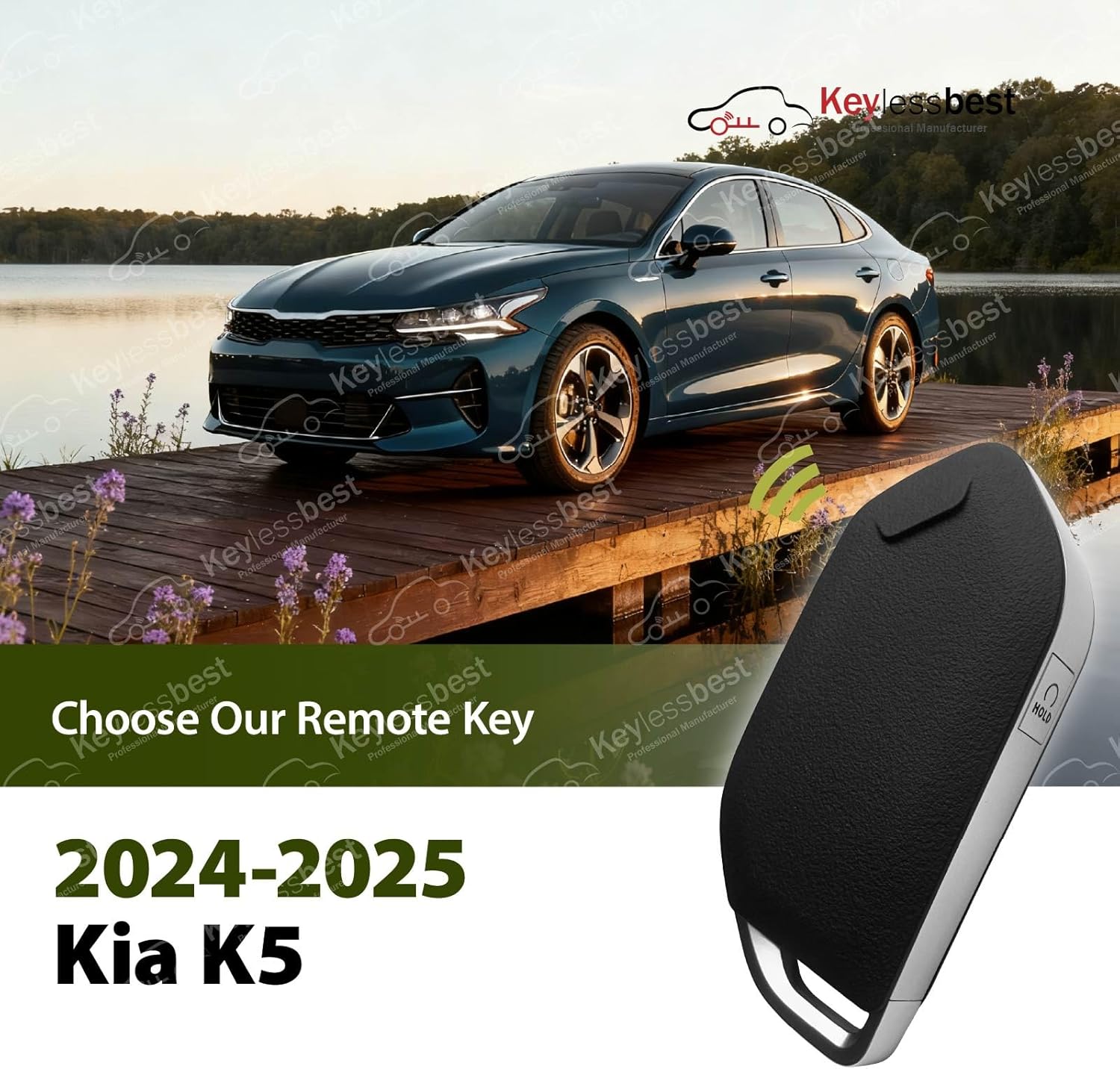 Replacement for 2024 2025 Kia K5 Key Fob Remote Control TQ8-FOB-4F61M44 5 Buttons 434MHz - Image 2