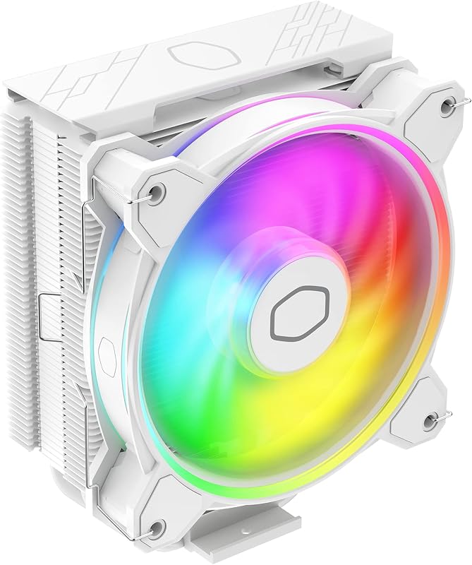 Enfriador de aire para CPU Hyper 212 Halo ARGB, 4 tubos de calor, ventilador PWM | Enfriador compatible con AMD AM5/AM4 e Intel LGA1851/1700, refrigeración silenciosa, ventilador PWM de 120 mm, ARGB, 154 mm, fácil instalación