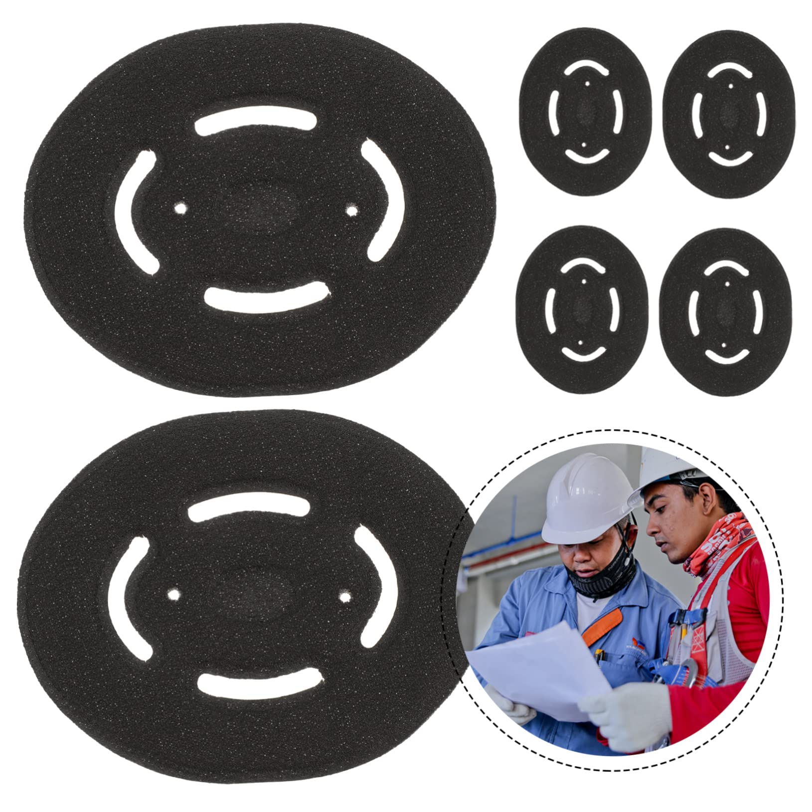 PartyKindom 50pièces Doublures De Casque De Sécurité De Casque Éponge pour Chantiers Et Activités Extérieures