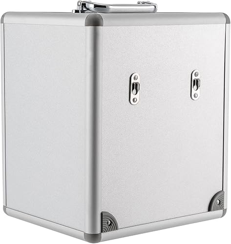 Miniatura 4 de TouSuaRSi Gabinete de almacenamiento para teléfono celular de 12 ranuras, caja de almacenamiento de aluminio con cerradura y asa de seguridad, para