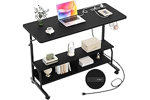 Smooth Height-Adjustable Standing Desk for Enhanced Workspace Efficiency