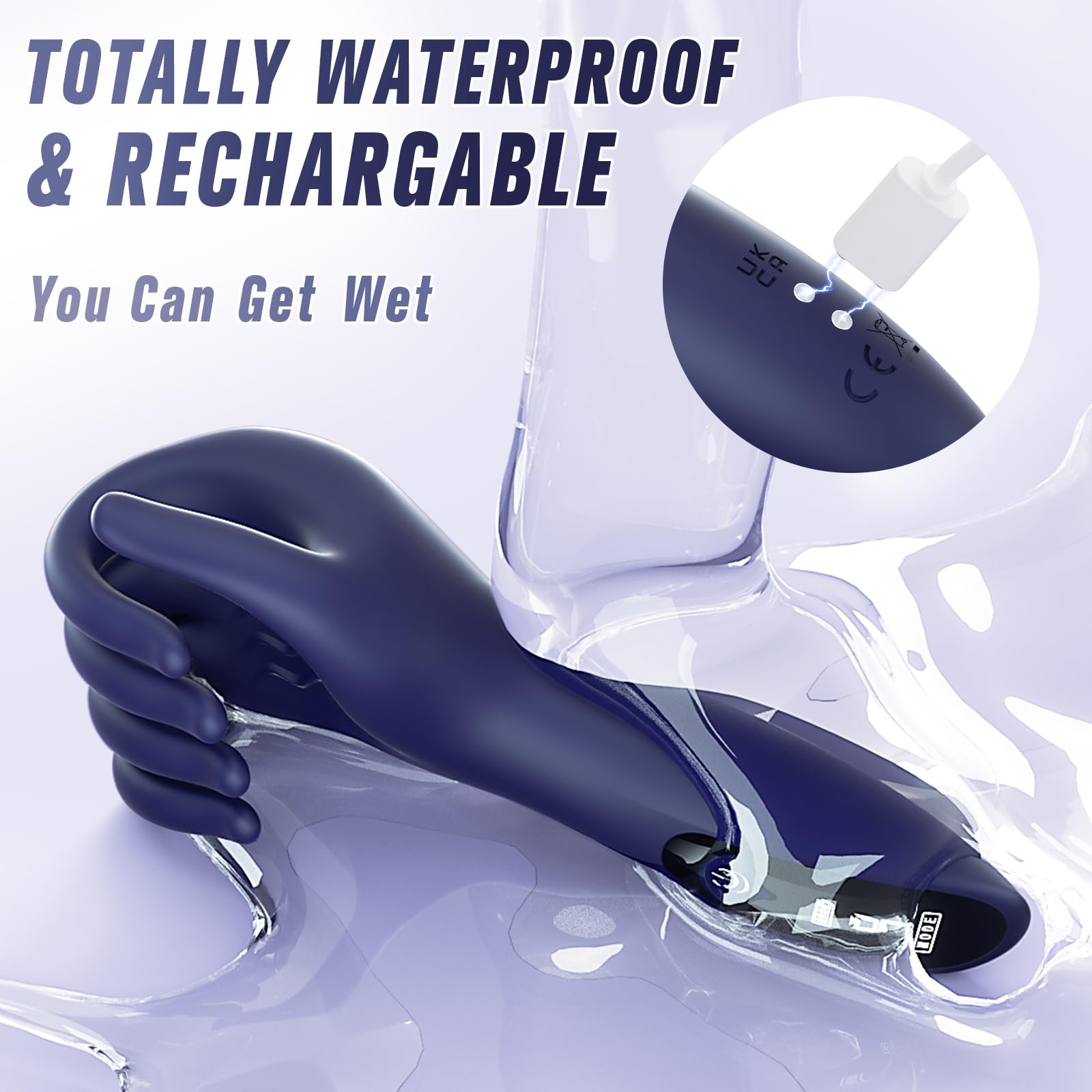 Male Sex Toys Penis Vibrator - Male Masturbator Stroker for Penis Glans Clit Nipple Stimulation, Adult Toys Finger-Shaped Trainer, 9 Strong Vibrating Modes & LCD Display, Sex Toy for Men Women Couples