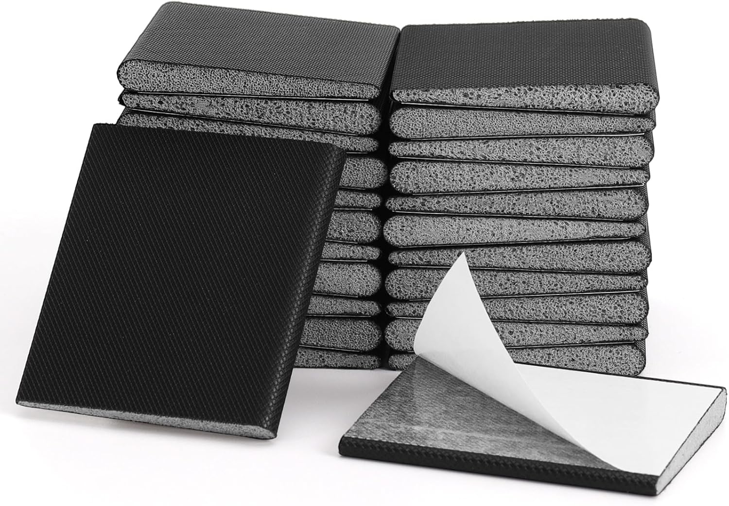 24 PCS Door Corner Seals, Self-Adhesive Door Frame Seal, Draft Stopper Door Gap Filler for Weather Stripping and Draft Protection (Black)