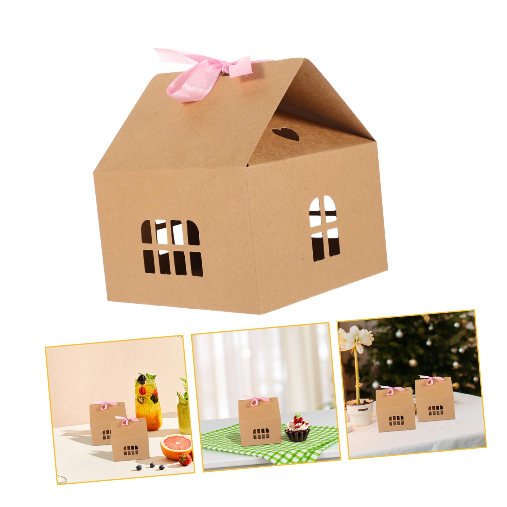 PRETYZOOM 2 Set Di Scatole Di Caramelle Per Le Feste Contenitori Di Carta Per Caramelle Per Matrimoni Compleanni Baby Shower Feste Di Fidanzamento 12 Pezzi * 2