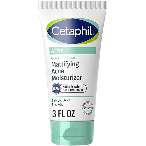 Cetaphil Hidratante facial hidratante suave y transparente para el acné con 05 de ácido salicílico hidrata y trata la piel sensible propensa al acné Cetaphil Hidratante facial hidratante suave y transparente para el acné con 05 de ácido salicílico hidrata y trata la piel sensible propensa al acné