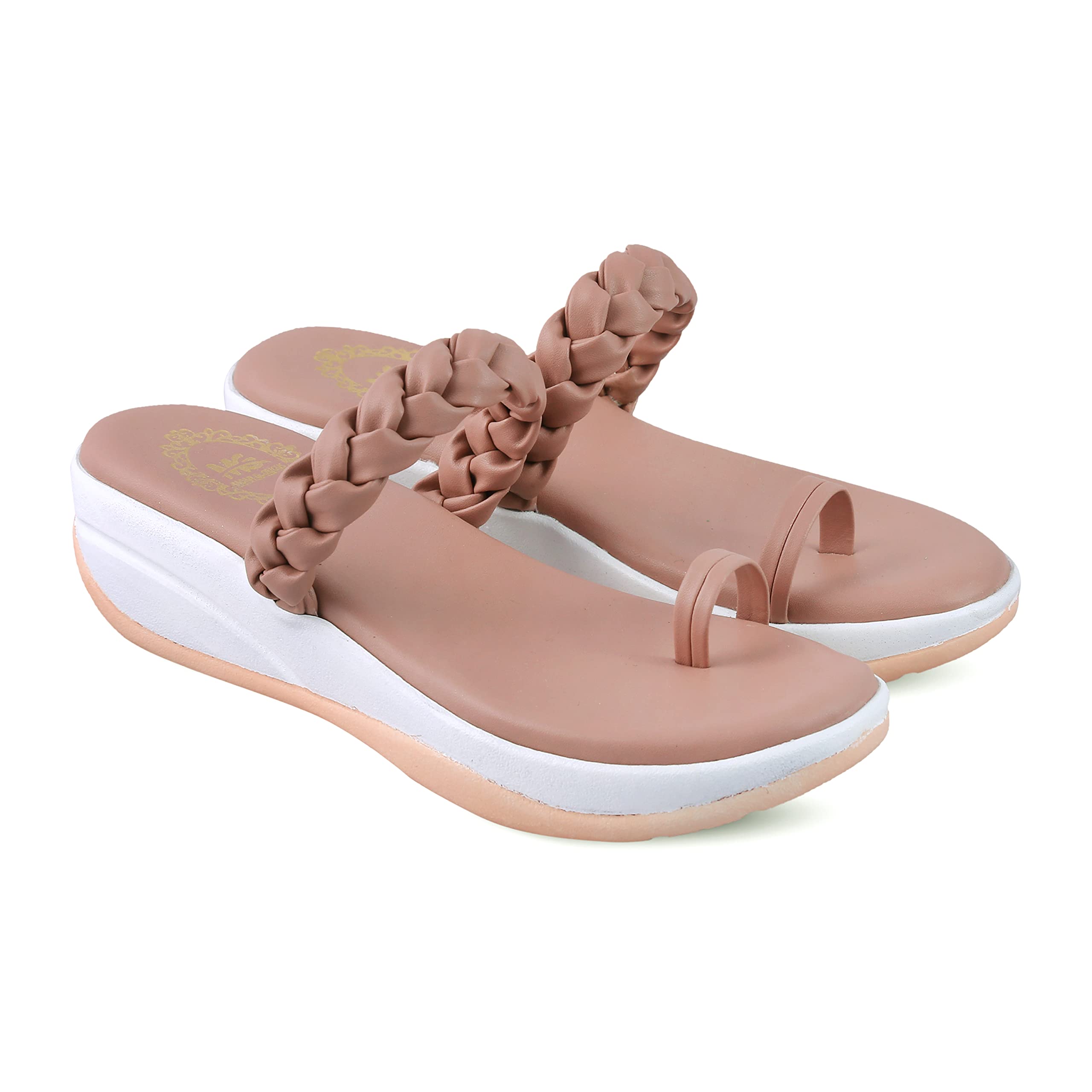 madam glorious wedges for womens/girls stylish toe ring soft casual comfortable wedges sandal (B097CGTB4S) Amazon Price History, Amazon Price Tracker