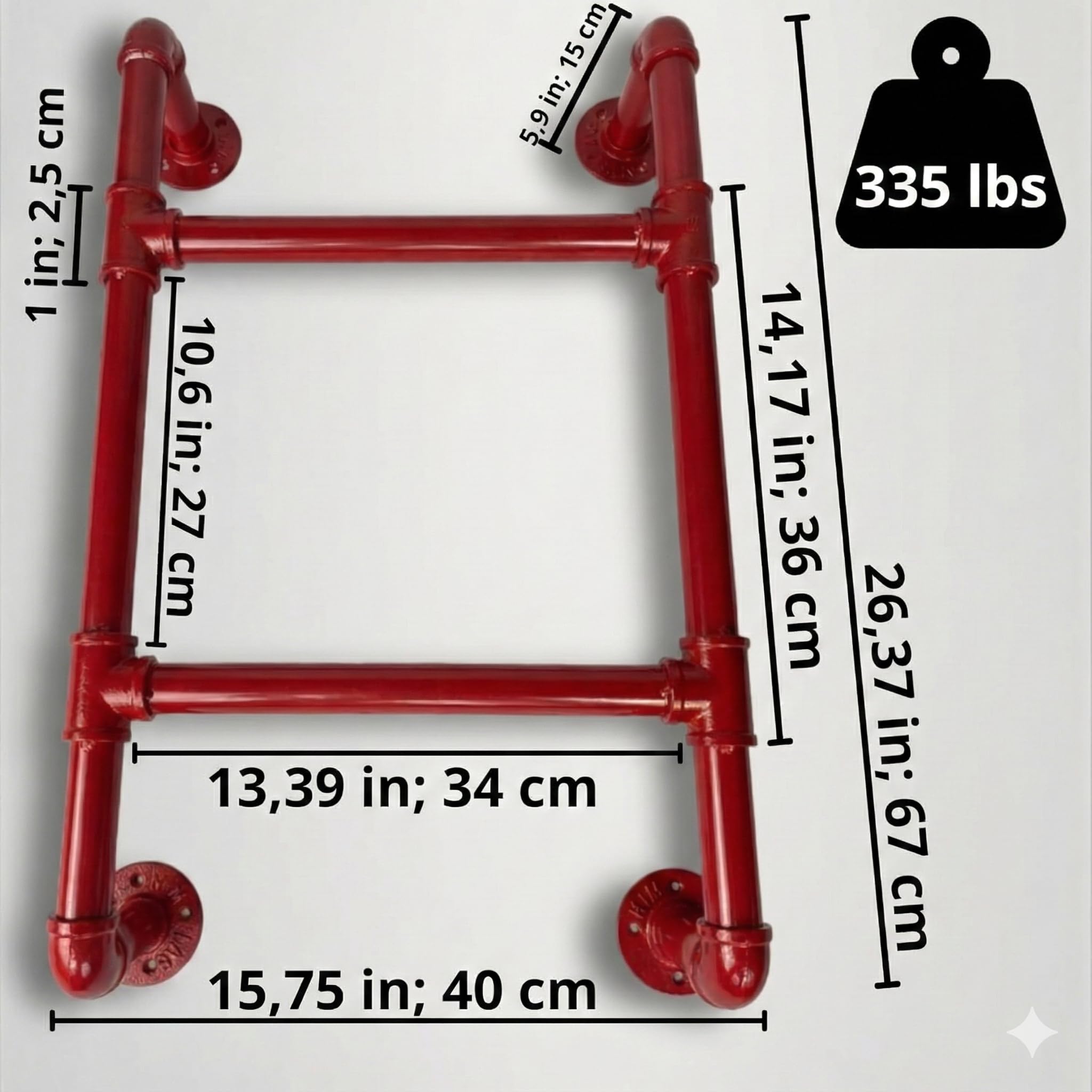 2-Stufige Wandleiter, Modulares System, Zertifizierte Notleiter