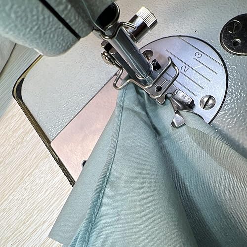 Miniatura 5 de 3 piezas de pie de dobladillo curvo industrial de 1/8 pulgadas + 3/16 pulgadas + 1/4 pulgadas de tubo de tracción de tubo de tracción de seda falda